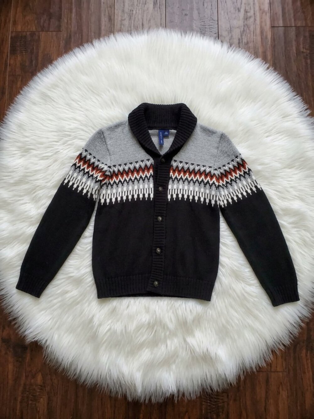 Janie and Jack Fair Isle Cardigan Size 7